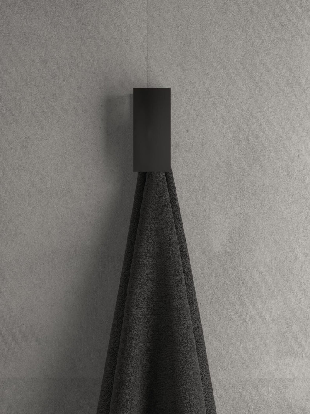 Elegante gancho para toallas / Gancho de pared de acero blanco y negro / Gancho para toallas y accesorios de baño