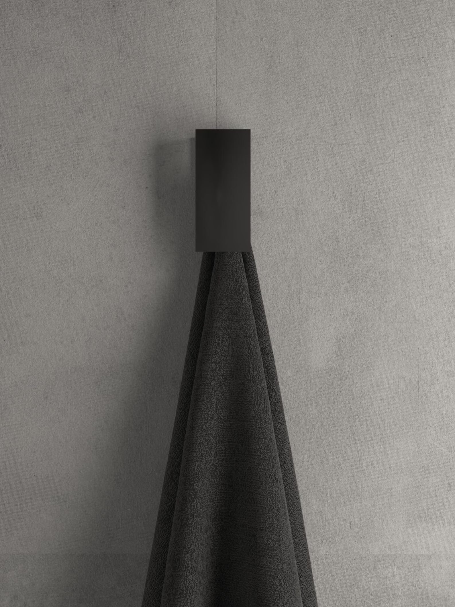 Elegante gancho para toallas / Gancho de pared de acero blanco y negro / Gancho para toallas y accesorios de baño